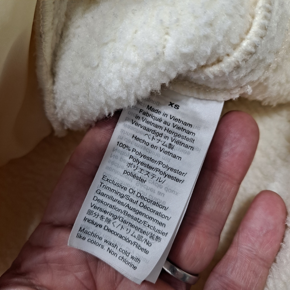 Madewell Cream Polartec Fleece Half Zip Pullover - Picture 7 of 9